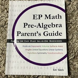 EP all in one homeschool pre-algebra parents guide